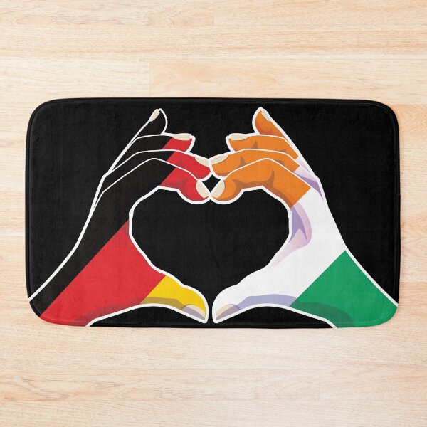 Item preview, Ivory Coast ivorian Germany German Love Heart Peace designed and sold by FlagX.