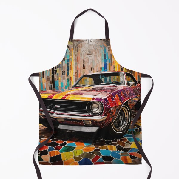 Artikelvorschau, 1967 Camaro Classic Car Mix Media Mosaike entworfen und verkauft von StefNomadLife.
