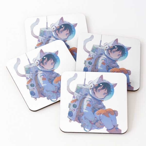 Item preview, Anime Space Cadet with Plush Toy Illustration designed and sold by kitidach-create.