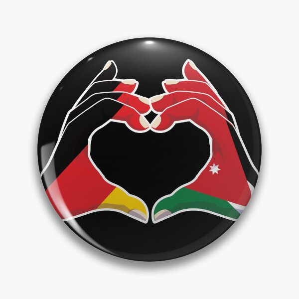 Item preview, Jordanian Jordan Germany German Love Heart Peace designed and sold by FlagX.
