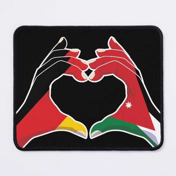 Item preview, Jordanian Jordan Germany German Love Heart Peace designed and sold by FlagX.