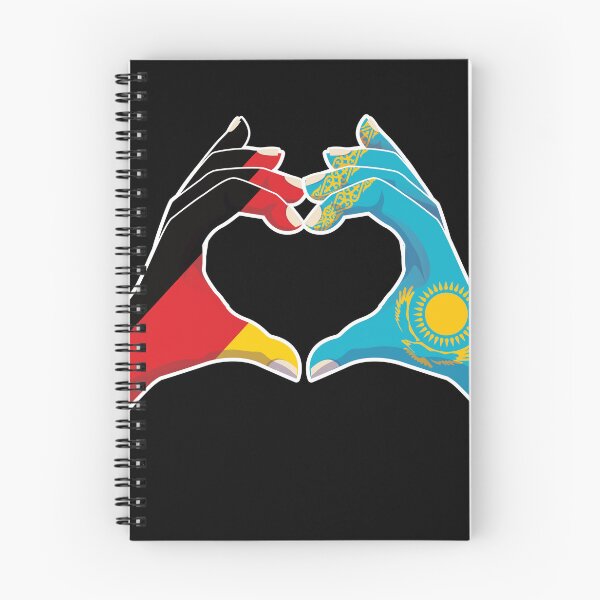 Item preview, Kazakhstan Kazakstan Kazakh Kazak Germany German Love Heart Peace designed and sold by FlagX.