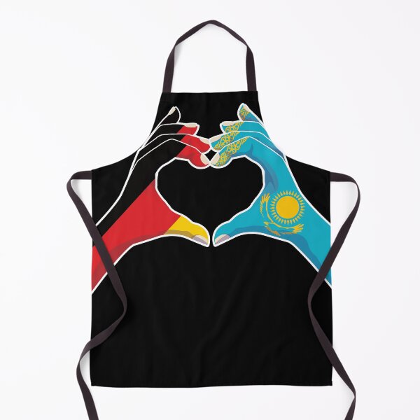 Item preview, Kazakhstan Kazakstan Kazakh Kazak Germany German Love Heart Peace designed and sold by FlagX.