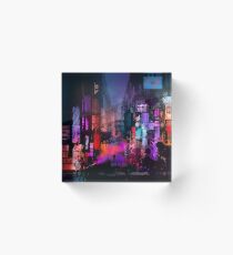Unleashed at Night Acrylic Block