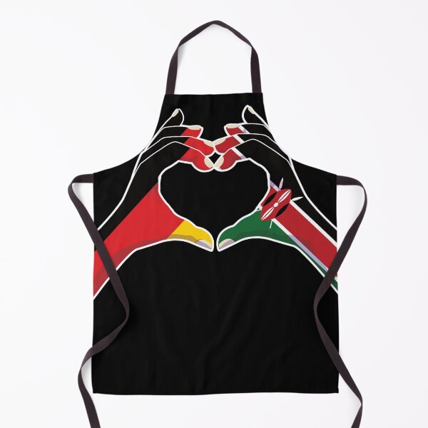 Item preview, Kenyan Kenya Germany German Love Heart Peace designed and sold by FlagX.