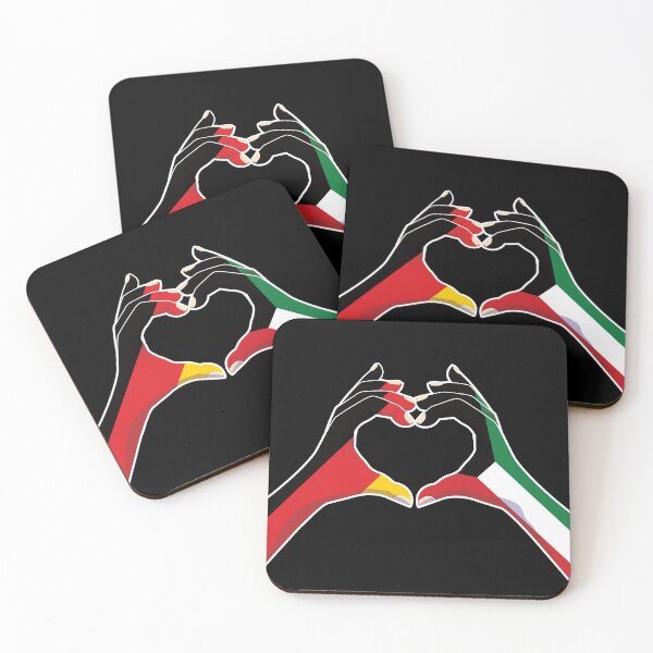 Item preview, Kuwait Kuwaiti Germany German Love Heart Peace designed and sold by FlagX.