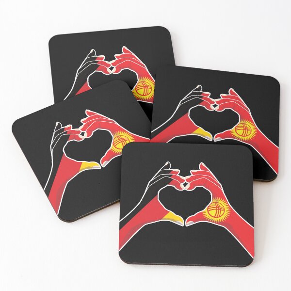 Item preview, Kyrgyzstan Kyrgyz Germany German Love Heart Peace designed and sold by FlagX.