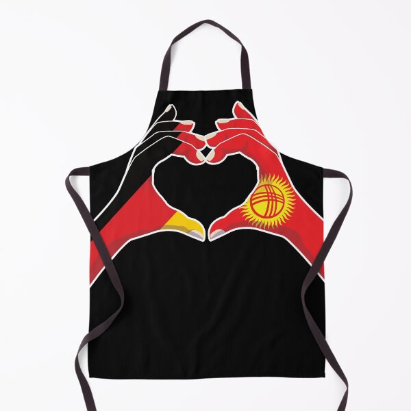 Item preview, Kyrgyzstan Kyrgyz Germany German Love Heart Peace designed and sold by FlagX.