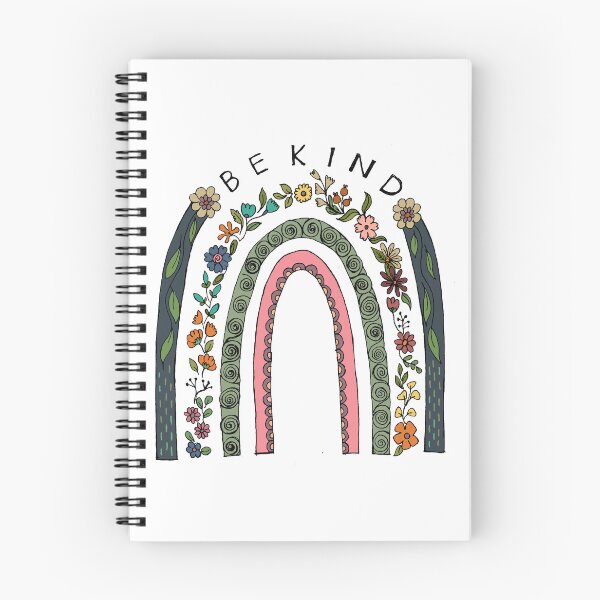 Item preview, Be kind floral rainbow designed and sold by BALCONYDOORS.