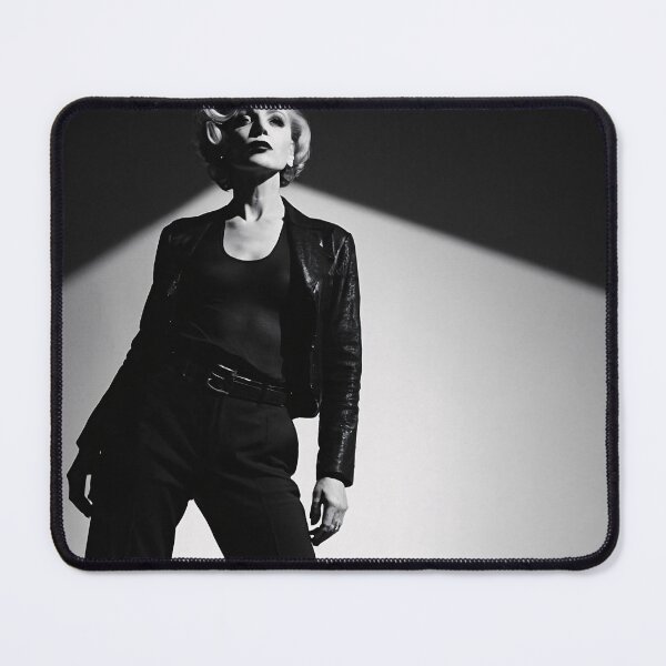 Item preview, Black and white photo of a modern diva designed and sold by Working-Woman.