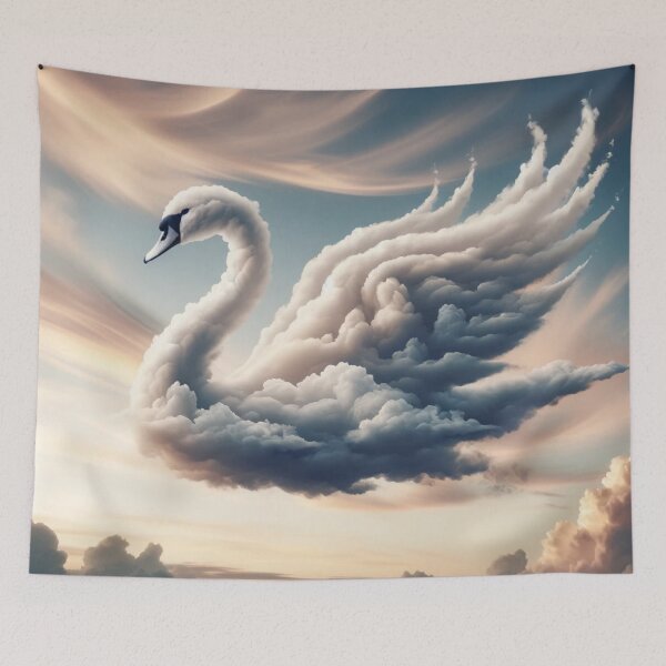 Item preview,  Elegance Above - The Cloud Swan designed and sold by Shams-Studio.
