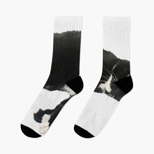 Item preview, cute cat sleeping black and white tuxedo  cat designed and sold by UchihaIndustry.