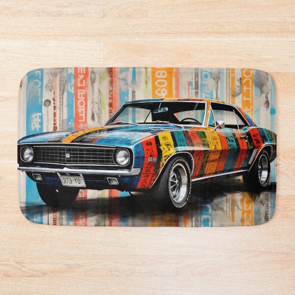 Item preview, 1967 Camaro Classic Car Barcode Digital Print designed and sold by StefNomadLife.