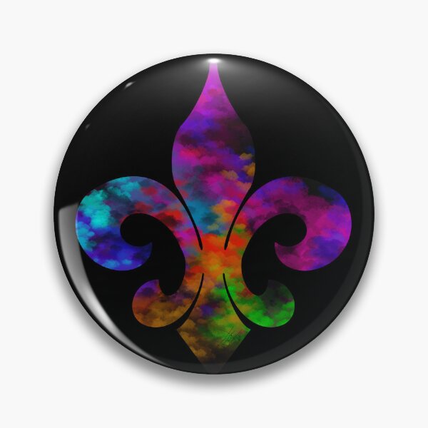 Item preview, Rainbow Fleur de lis /Enlarged Design designed and sold by eXo-Designs.