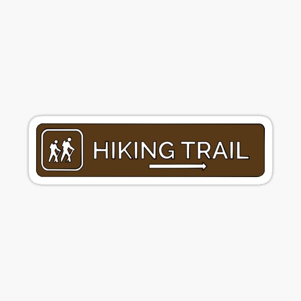 Hiking Trail Arrow Sticker