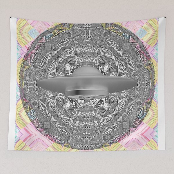 Item preview, UFO Space Flight Mandala Vortex designed and sold by carlitapeartree.
