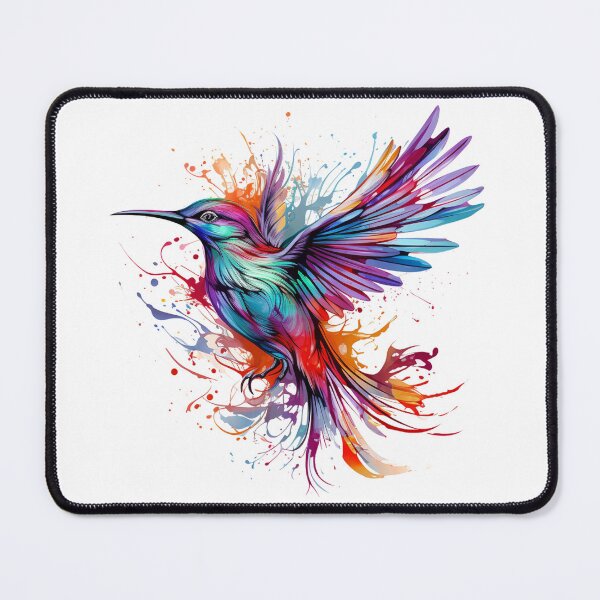 Item preview, Colorful abstractional bird with splash of paint designed and sold by Szkicerka.