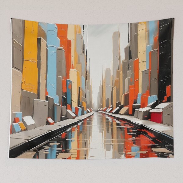 Item preview, colorful mirror city designed and sold by ururuty.