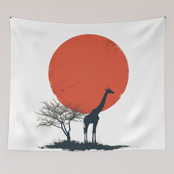 Item preview, Giraffe Savannah Beauty Art  designed and sold by Obsidian Ink by Wilshire.