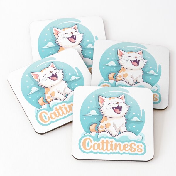 Item preview, Happy laughing cute cat Cattiness designed and sold by Szkicerka.