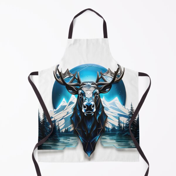 Item preview, geometric forest moose polygon art designed and sold by Cardsurveyors.