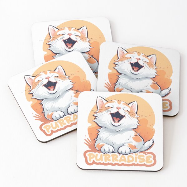 Item preview, Happy laughing cute cat Purradise cat Paradise designed and sold by Szkicerka.