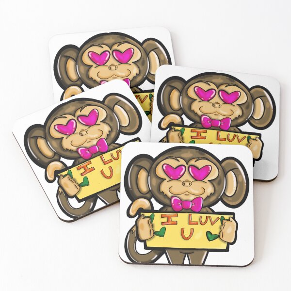 Item preview, I luv u monkey designed and sold by TwistedArtisted.