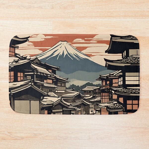 Aperçu de l'œuvre Ville japonaise Ukiyo-e Art 2 créée et vendue par XamiDesign.