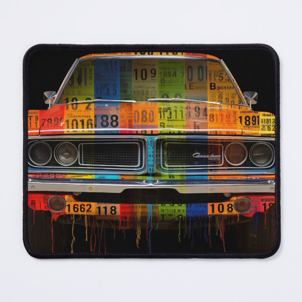 Item preview, 1969 Charger Classic Car Barcode Digital Print designed and sold by StefNomadLife.
