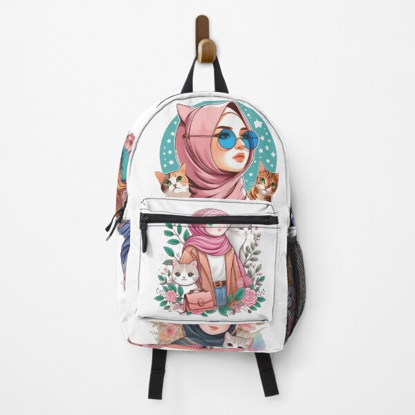 Item preview, Hijab girl holding with cat designed and sold by Alnazie.