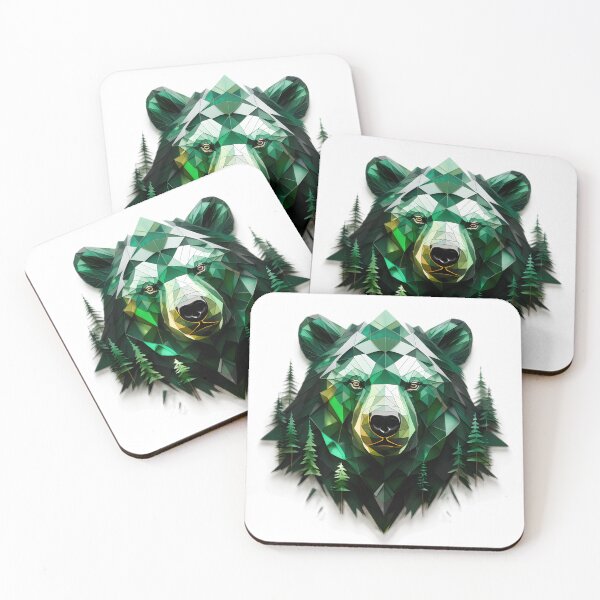Item preview, Geometric Bear Polygon Art designed and sold by Cardsurveyors.