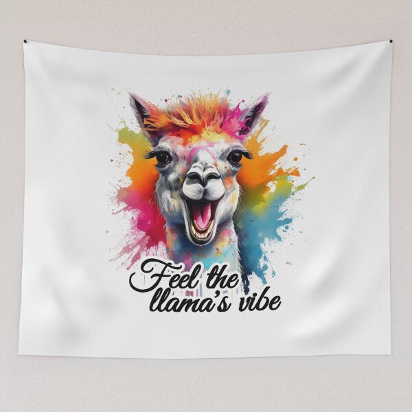 Item preview, Happy cute colorful llama Feel the llama's vibe designed and sold by Szkicerka.