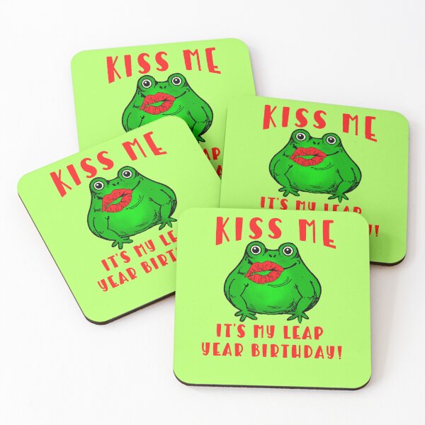 Item preview, KISS ME ITS MY LEAP YEAR BIRTHDAY   designed and sold by Greenbaby.