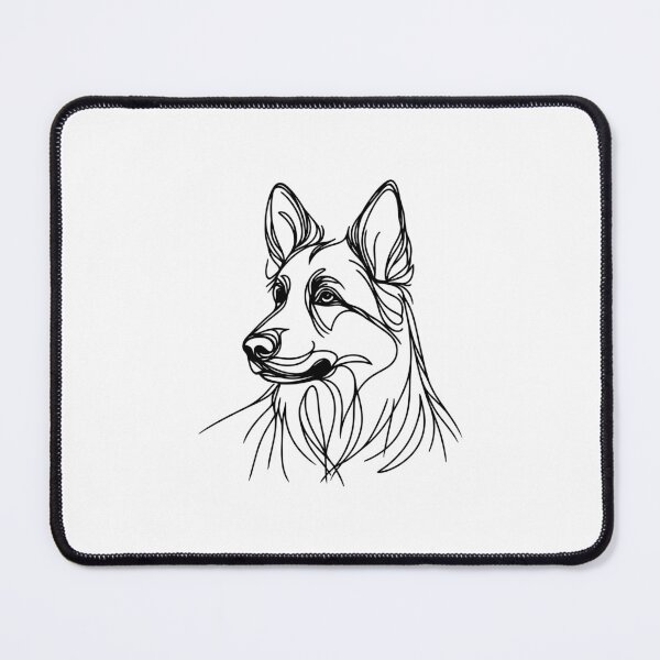 Item preview, German Shepherd Line Art designed and sold by DesignsByKazu.