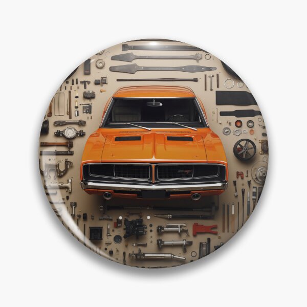 Item preview, 1969 Charger Classic Car Knolling Craft designed and sold by StefNomadLife.
