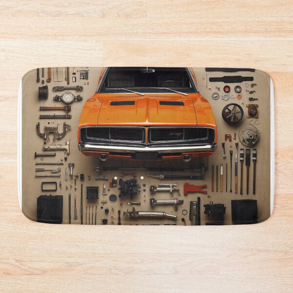 Item preview, 1969 Charger Classic Car Knolling Craft designed and sold by StefNomadLife.
