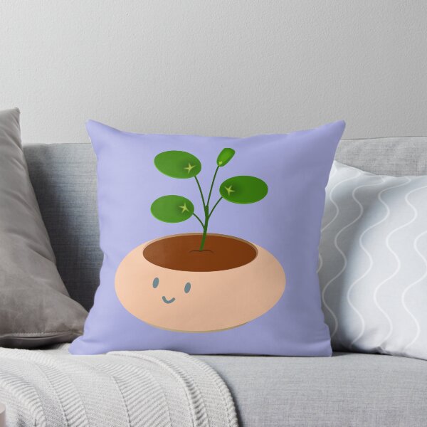 Item preview, Cute peach pot pilea money plant designed and sold by meldra.