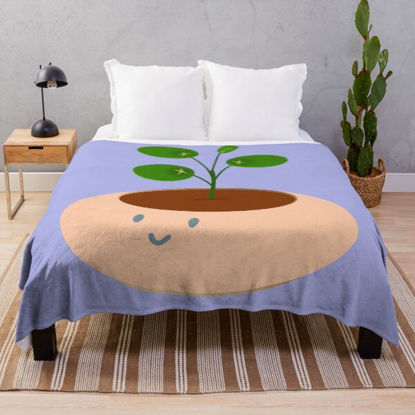 Item preview, Cute peach pot pilea money plant designed and sold by meldra.