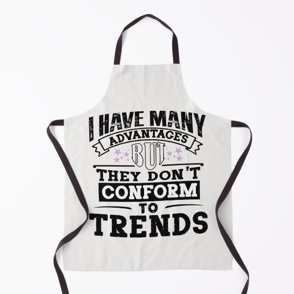 Item preview, I have many advantages, but they dont conform to trends: Monochrome Wisdom in Black, White, and Violet designed and sold by SplashTastic.