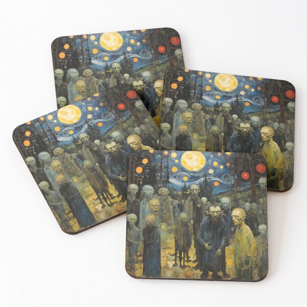 Item preview, Monster and zombies at night in the forest designed and sold by enhan.