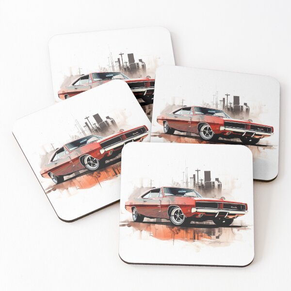 Item preview, 1969 Charger Classic Car Stencil Art Print designed and sold by StefNomadLife.