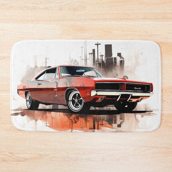 Item preview, 1969 Charger Classic Car Stencil Art Print designed and sold by StefNomadLife.