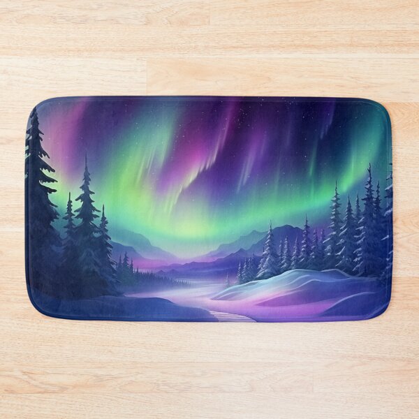 Item preview, Winter Landscape: Northern Lights, Aurora Borealis, Fantasy Dreamscape designed and sold by Fantasy Masterpiece.