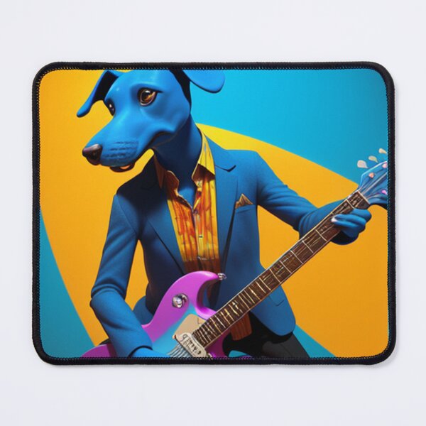 Artikelvorschau, Blauer Wildlederhund 8663 entworfen und verkauft von 5C-Artwork.