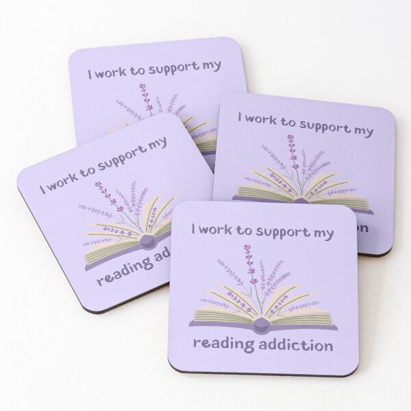 Item preview, I Work To Support My Reading Addiction designed and sold by Megurix.