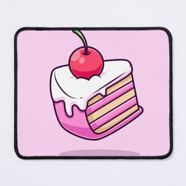 Item preview, Sweet Celebration Delight: Birthday Cake Slice with Cherry designed and sold by hjian8219.
