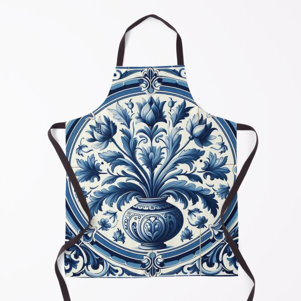 Item preview, Delft Tile With Plant Pot No.2 designed and sold by ArtNook777.