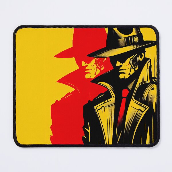 Item preview, Cyborg Detective in Hat [neo noir, neon] designed and sold by RESToRAPTOR.