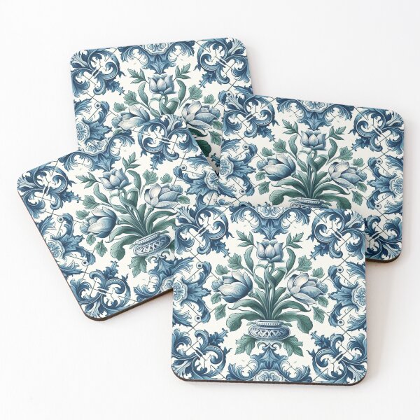 Item preview, Delft Tile With Plant Pot No.3 designed and sold by ArtNook777.