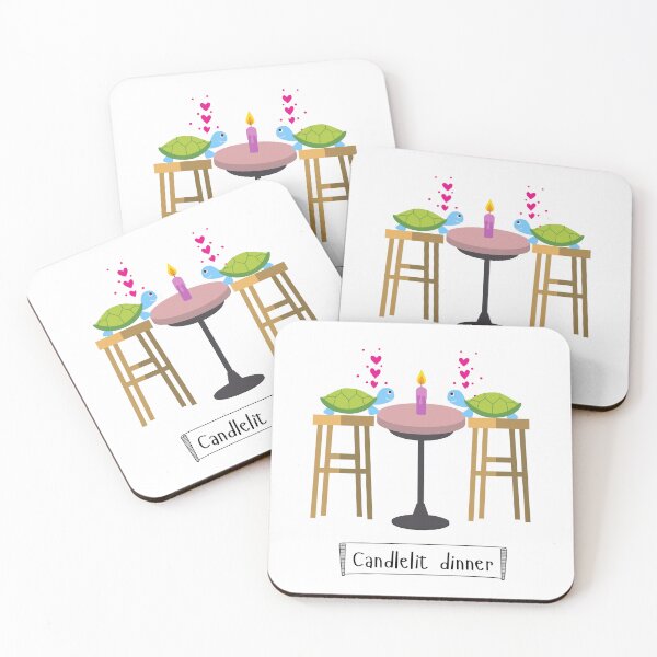 Item preview, Tortoise Candlelit Dinner | Valentine's Day designed and sold by CosmicStory.